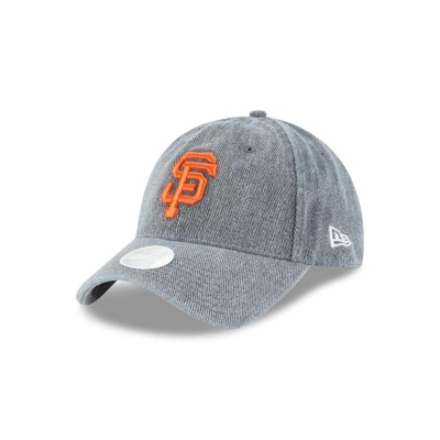 San Francisco Giants Gorra | New Era MLB Faded Denim 9twenty Adjustable Cap Mexico - Grises